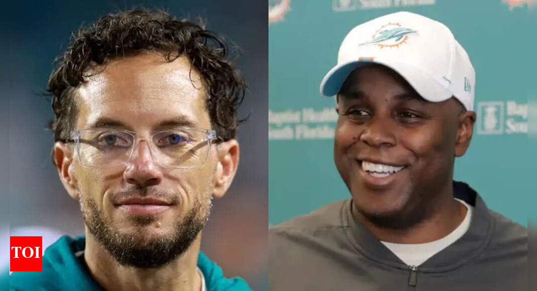 Miami Dolphins home opener interrupted by banner slamming Chris Grier and Mike McDaniel