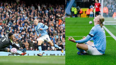 Premier League: Erling Haaland double helps Manchester City humble Manchester United 3-0