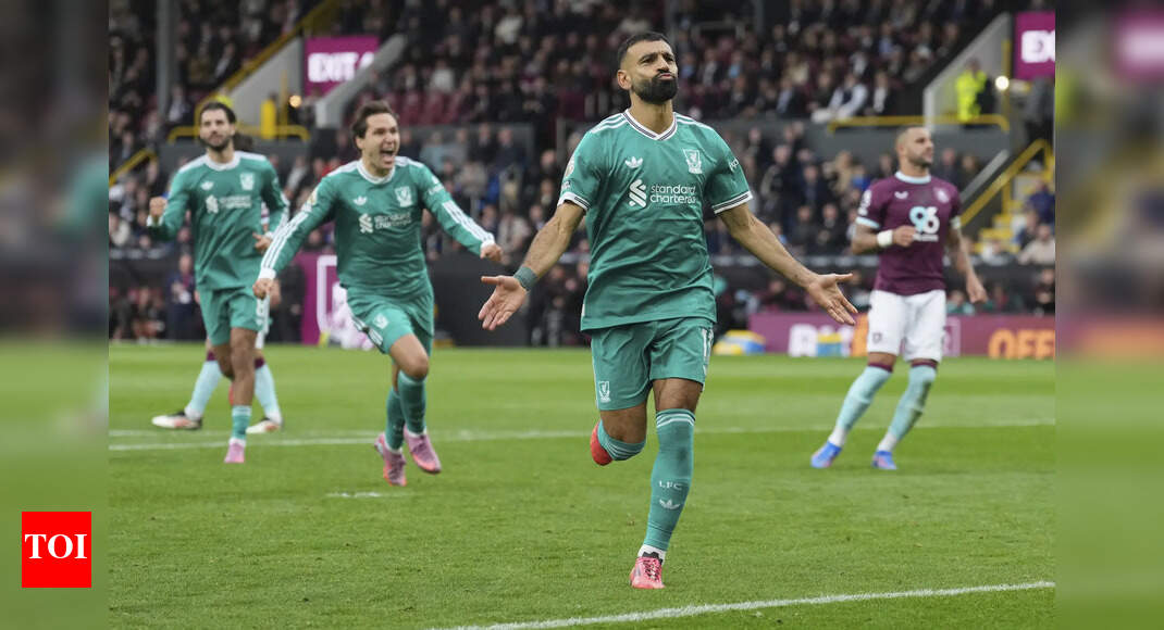Premier League: Late Mo Salah strike saves Liverpool, club set record vs Burnley