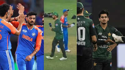 दुबई नाटक! भारत एशिया कप की जीत के बाद पाकिस्तान के हाथ को मजबूत करने से इनकार करता है; पाक कोच गुस्सा हो जाता है