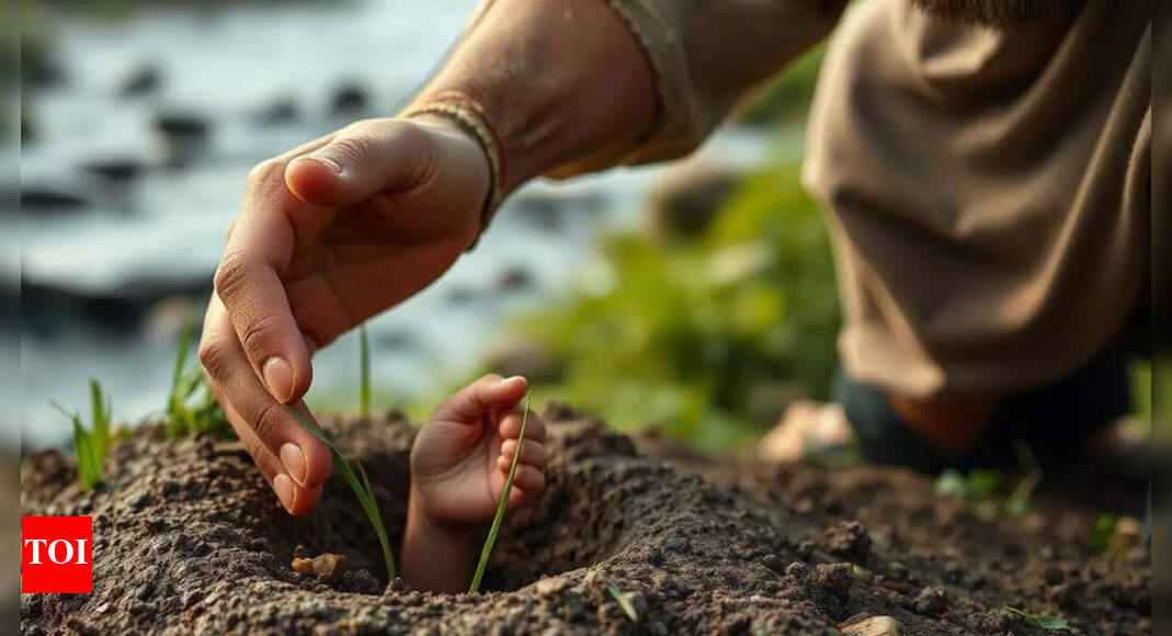 'Covered with ants': Newborn girl buried alive in UP, saved after shepherd spots hand