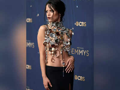 2025 Emmy Awards: Jenna Ortega turns heads in jewel-encrusted top