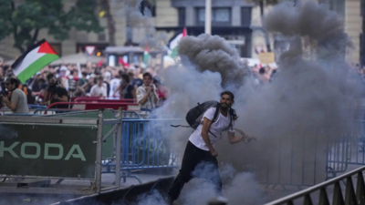  Madrid pro-Palestine protests halt Vuelta a España cycle race; over 1 lakh people on streets