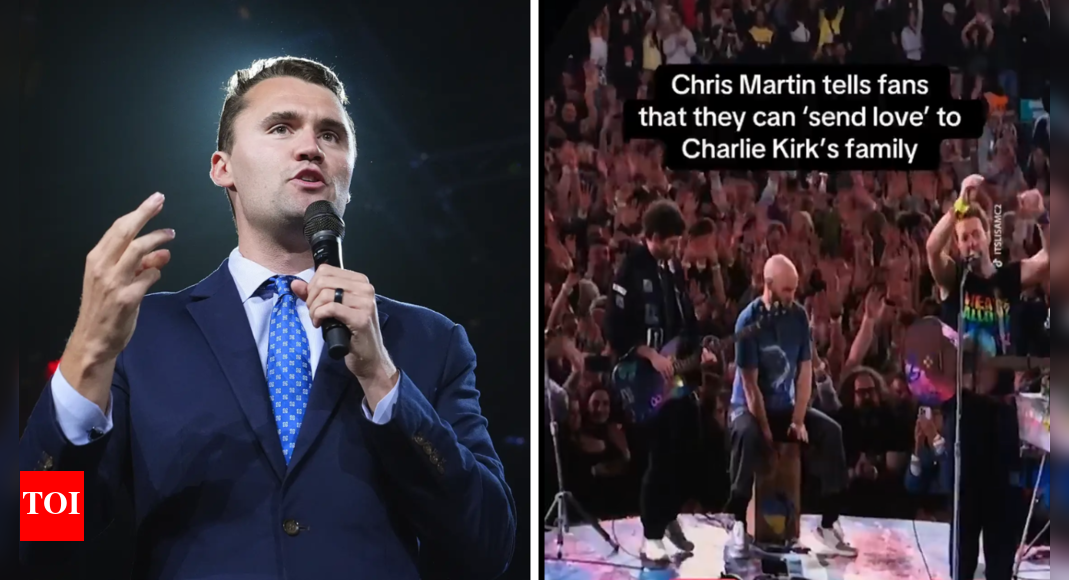 <div>'Might need it today': Coldplay's Chris Martin pauses concert in London to send love to Charlie Kirk’s family - watch</div>