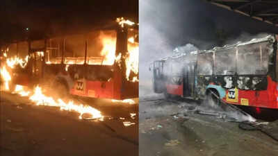  Engine fire destroys vehicle in minutes; quick-thinking crew saves 50 lives