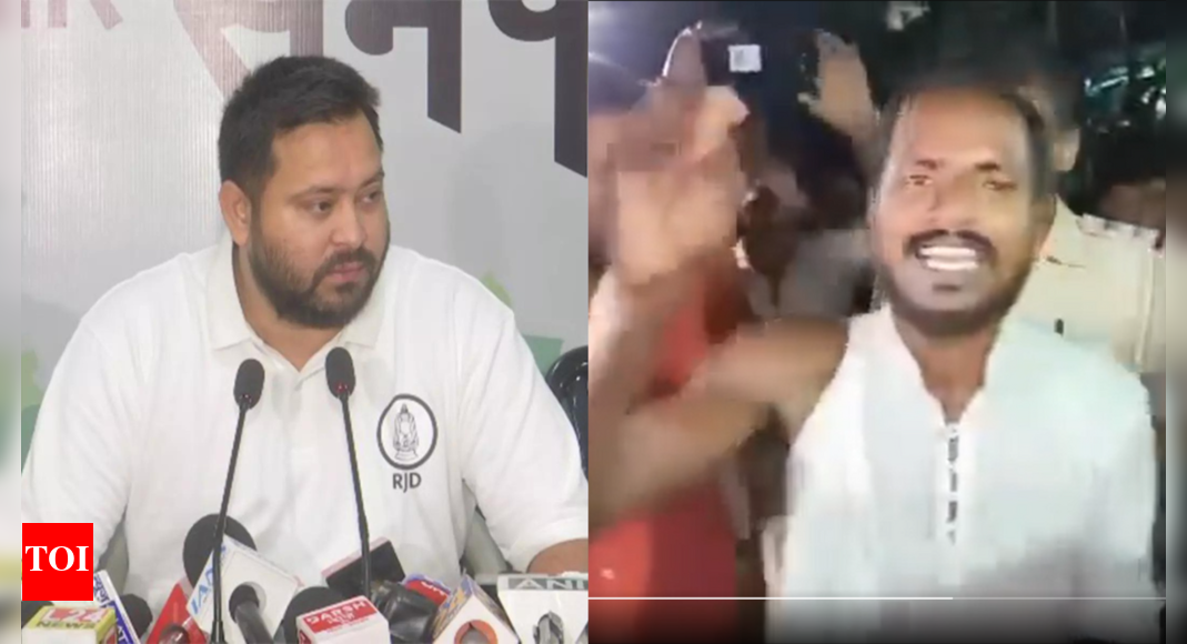 Did BJP minister Jibesh Mishra assault journalist over question on road? Tejashwi Yadav presents video proof; demands FIR Did BJP minister Jibesh Mishra assault journalist over question on road? Tejashwi Yadav presents video proof; demands FIR