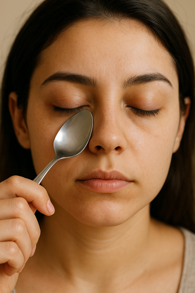 ¿Ojos hinchados al despertar? Una cuchara puede ser tu mejor aliada
