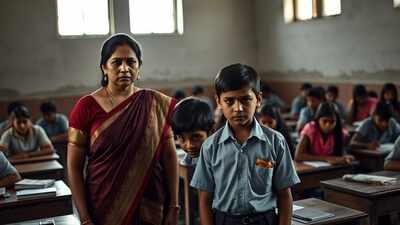Odisha govt school teacher suspended after thrashing students for not touching her feet