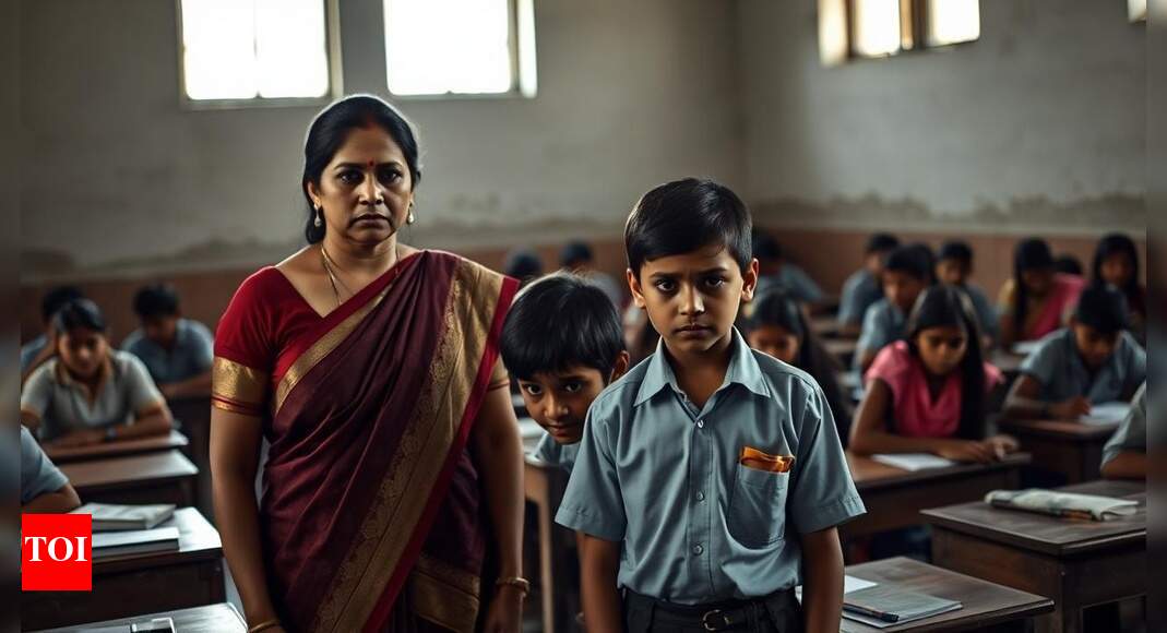 Odisha govt school teacher suspended after thrashing students for not touching her feet