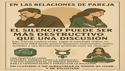 Cuando el silencio pesa más que las palabras: cómo un Mercurio débil puede apagar tu matrimonio