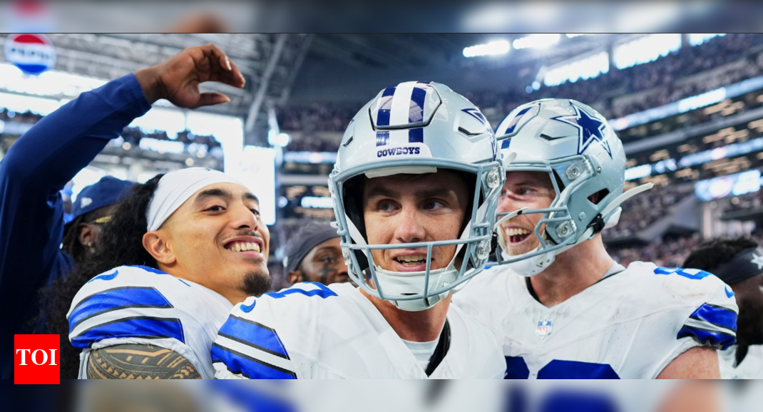 Kicker Brandon Aubrey led Jerry Jones’ Dallas Cowboys to a breathtaking 40-37 overtime win over Russell Wilson’s New York Giants