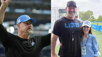 Dan Campbell's wife posts viral photo of lion carrying bear cub after  Detroit Lions crush Chicago Bears in Week 2 | NFL News - The Times of India