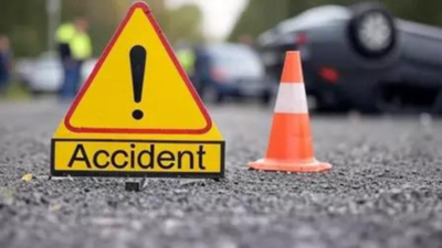 Two dead, one injured as part of truck falls off bridge on highway in MP's Ratlam