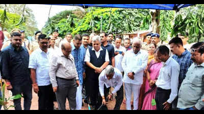 Minister V Somanna lays foundation stones for railway projects in Belagavi