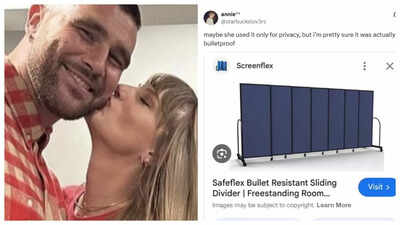 Did Taylor Swift hide behind bulletproof screen at Travis Kelce's NFL game following Charlie Kirk shooting?