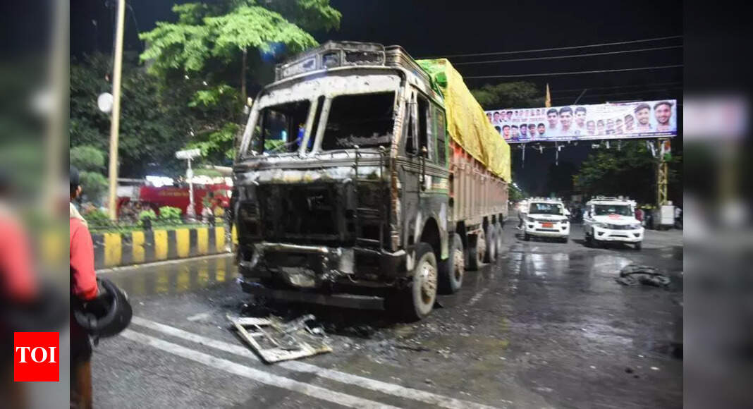 Fire & screams: Truck ploughs through traffic in Indore