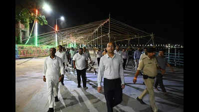 Pitrapaksh pilgrims cautioned against rise in Falgu water level