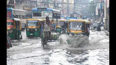 Rain floods central & N Kol, more in store for next 2 days
