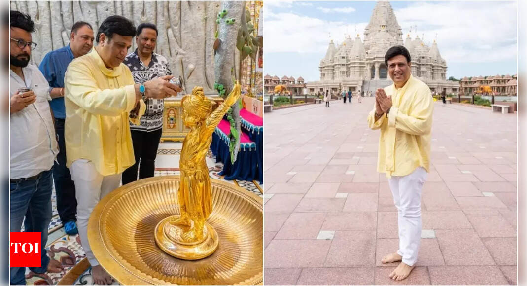 Govinda finds peace at the Swaminarayan Temple in New Jersey, see pictures