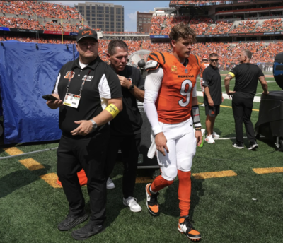 Bloody faces and flying fists, Bengals fans brawl in stands after Joe Burrow goes down