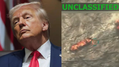  Trump claims US strike on narcoterrorists at sea; shares attack footage