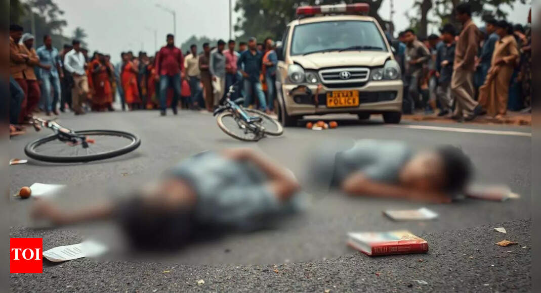 Car driven by cop mows down 2 schoolkids in Haryana's Palwal