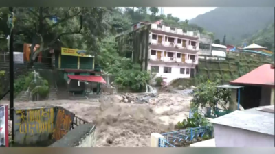 Uttarakhand CM Dhami monitors relief efforts as heavy rains damage shops in Dehradun's Sahastradhara