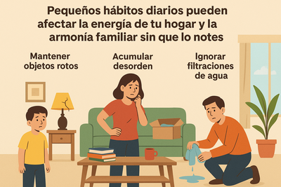 8 hábitos cotidianos que pueden traer energía negativa a tu casa y afectar la armonía familiar