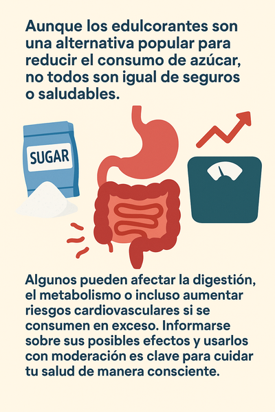¿Los edulcorantes son realmente tan saludables? Lo que debes saber