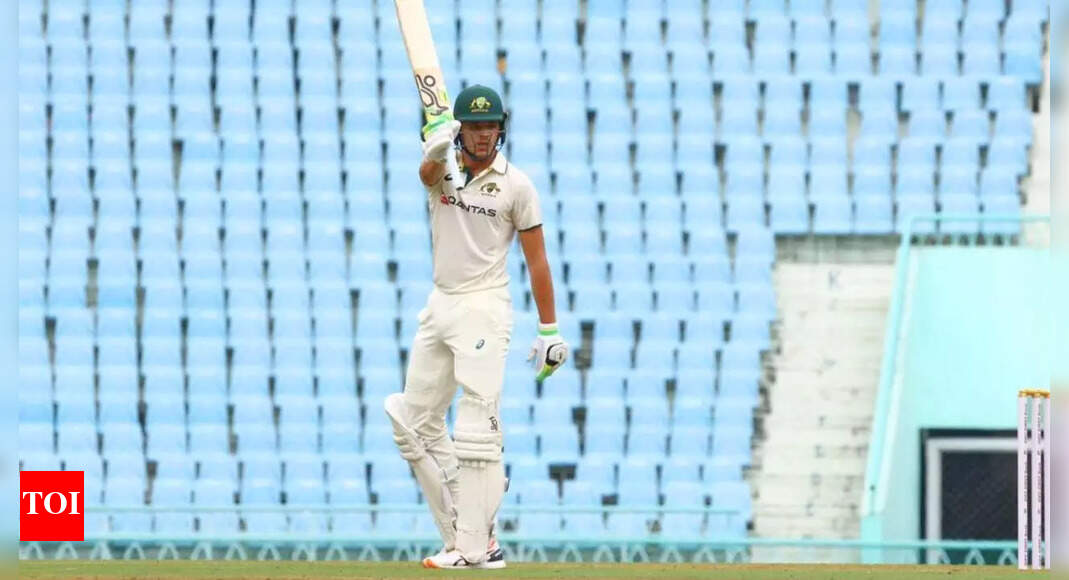 Sam Konstas century headlines Day 1; Harsh Dubey's 3-for only silver lining for India A