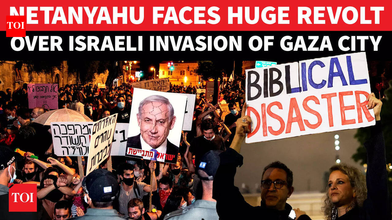 Israeli PM Under Fire Over Gaza Invasion; Families Of Hostages Protest ...