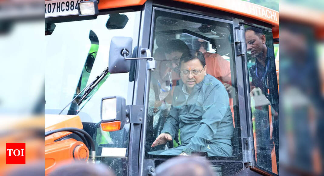 Heavy rain in Uttarakhand: CM Dhami inspects severely affected Maldevta, Kesarwala areas in Dehradun
