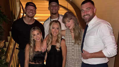 Taylor Swift's look at Patrick Mahomes' birthday dinner with Travis Kelce  comes with a whopping $3,748 price tag – here's the breakdown | NFL News -  The Times of India