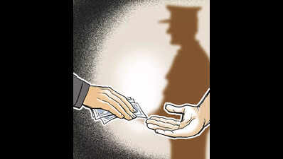 SDM office employee held for taking bribe