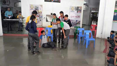 Awareness campaign on anti-bullying at Rasbihari International School
