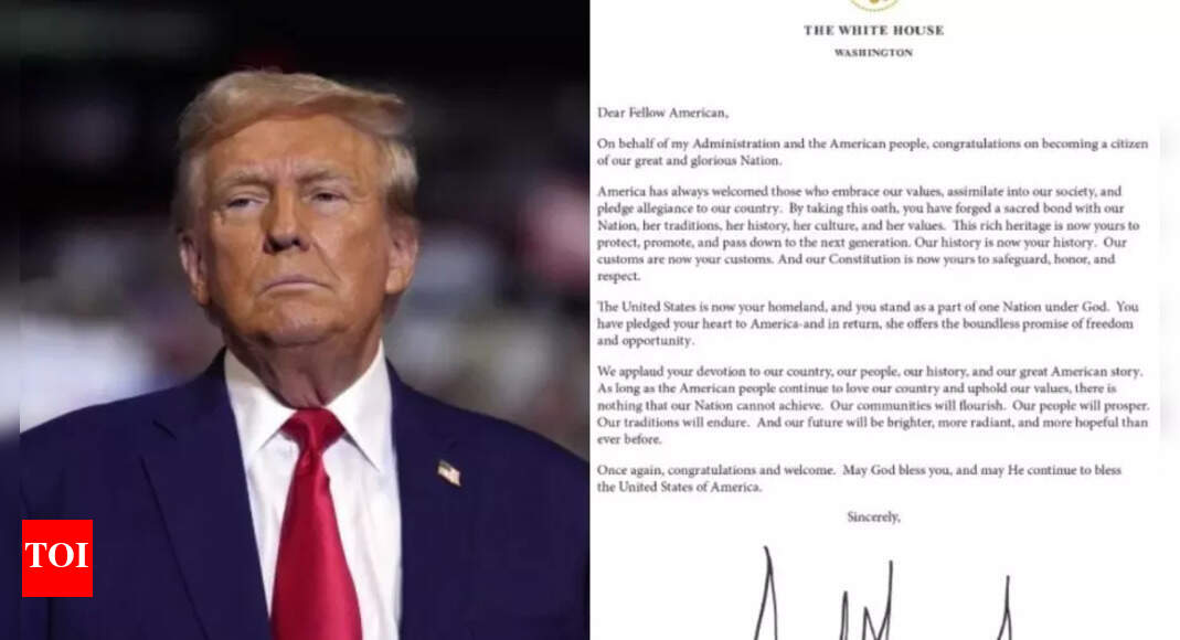 'Welcome those who assimilate': Trump's stark message for new US citizens
