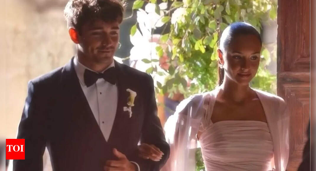 Alexandra Saint Mleux shares dreamy pictures from Charles Leclerc’s brother’s wedding, Carlos Sainz’s girlfriend responds