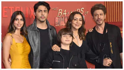  Shah Rukh Khan, Gauri, Suhana and AbRam join Aryan Khan for star-studded premiere of his directorial debut
