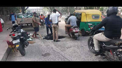 Road to relief: GBA rushes pothole repairs after officer’s inspection