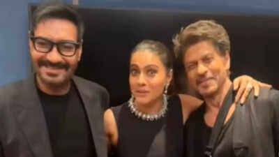 Kajol brings Ajay Devgn, Shah Rukh Khan in a frame with a hilarious VIDEO, it's the best thing on the internet today: 'The beeps beeps..'