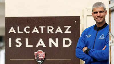Photos: Carlos Alcaraz visits Alcatraz! Team Europe's Spaniard visits island during Laver Cup