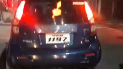 Tamil Nadu traffic officer drags biker for 200m on car bonnet after argument; suspended