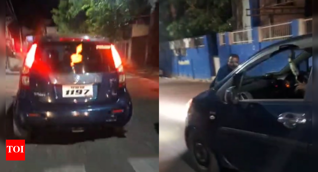 Tamil Nadu traffic officer drags biker for 200m on car bonnet after argument; suspended