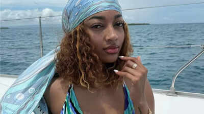 Angel Reese radiates glamour in swimsuit yacht getaway pics, goes no-makeup as she reflects on past WNBA season