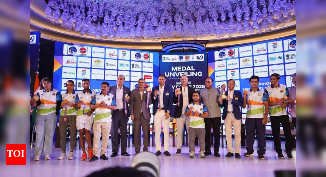 India unveils striking medals for World Para Athletics Championships New Delhi