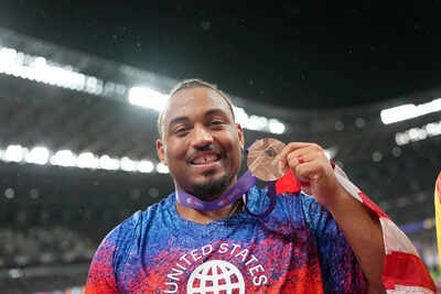 Curtis Thompson makes history as he wins USA’s first men’s javelin medal in 17 years