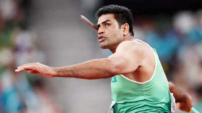  Pakistan's Arshad Nadeem breaks down   aft  World Championships heartbreak