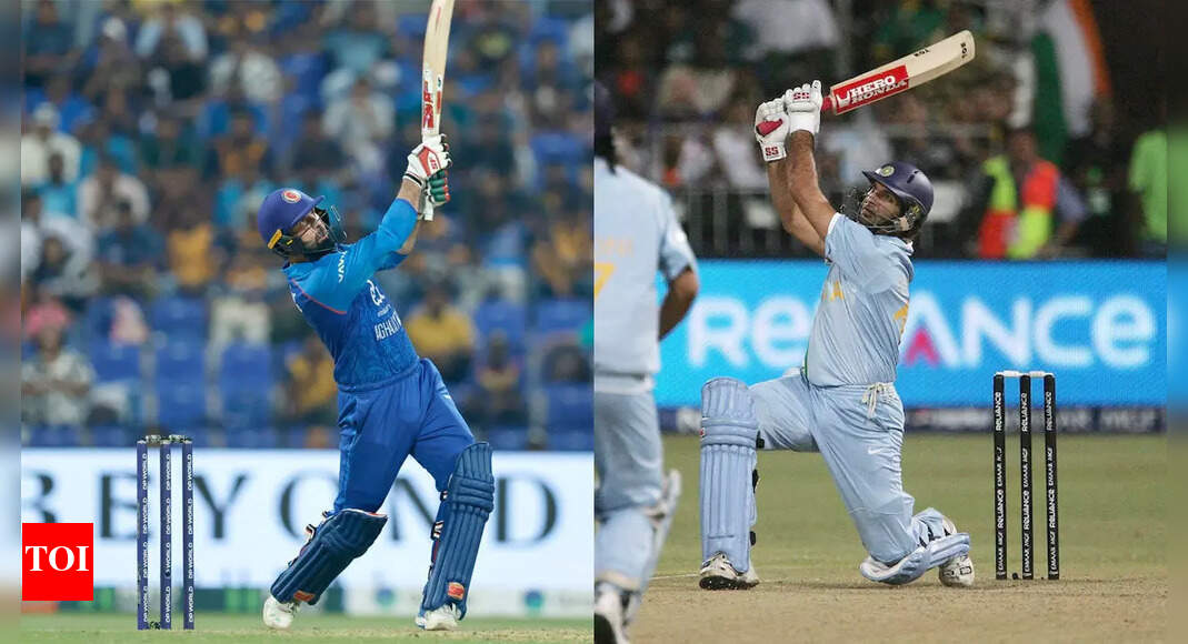 Five sixes in 1 over! 18 years later, Mohammad Nabi almost comes close to Yuvraj Singh's record