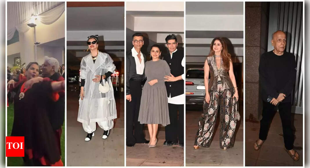 Rekha, Urmila attend Shabana Azmi’s 75th birthday bash
