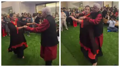 Shabana Azmi and Javed Akhtar dancing to 'Pretty Little Baby' at her 75th birthday bash is the cutest thing on the internet today - WATCH